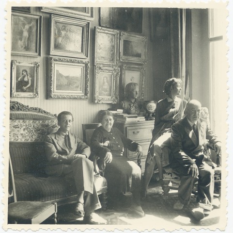 Salon de la villa Val Fleuri à Hyères, vers 1955